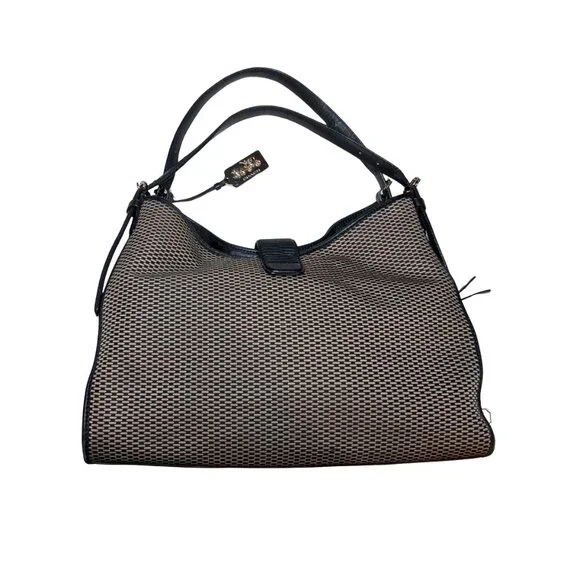 Coach Madison Carlyle Cream Black Leather Shoulder Bag Gold Hardware #32363 - Picture 3 of 16